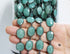 Amazonite Oval Faceted Bezel Chain in Antique Rhodium, 14x17 mm, (BC-AMZ-275)